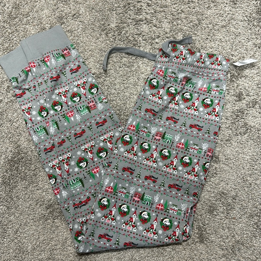 Christmas Mickey jogger pants